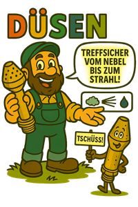 MESTO Düsen für Sprühgeräte – Original Zubehör für feinen Nebel, Flachstrahl und Vollstrahl, langlebig und präzise