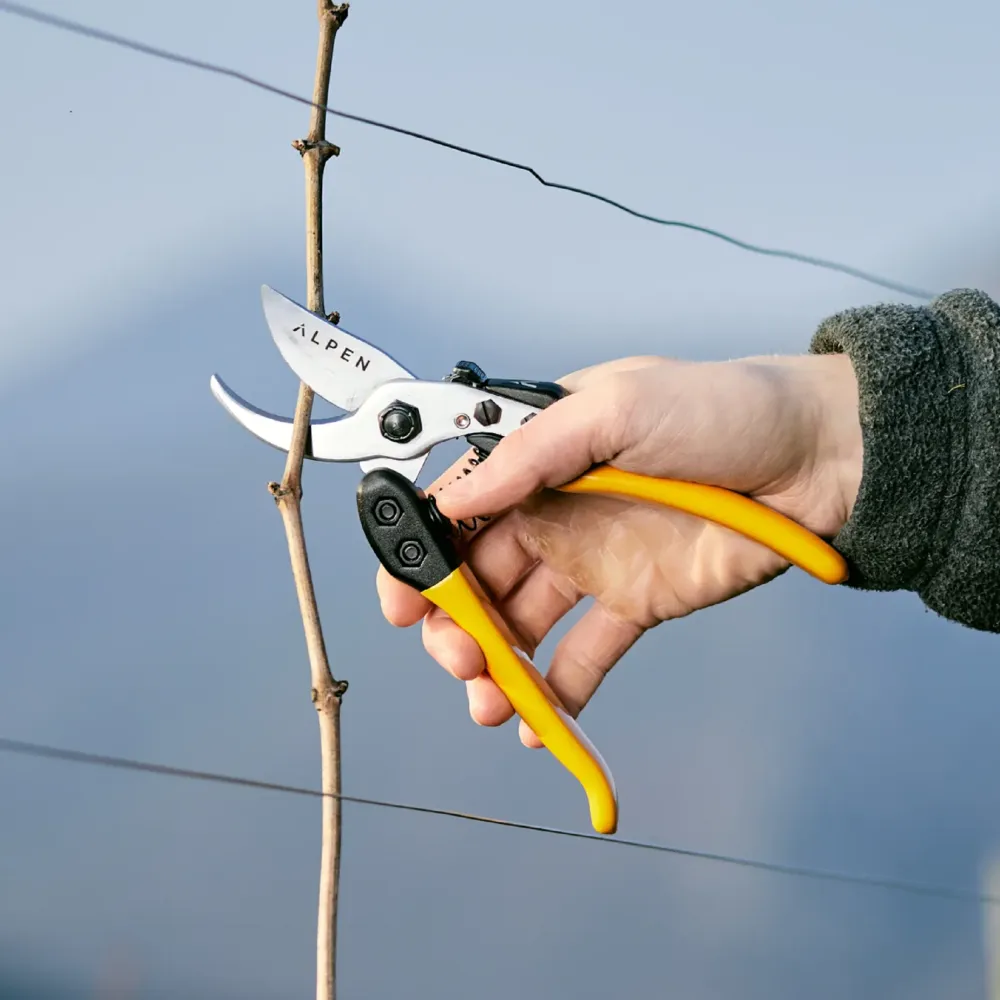 ALPEN Gelbhorn 150 Detailansicht Klinge und Mechanik verchromt