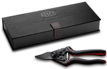 FELCO 6 | Premium Special Edition | Baumschere | Gartenschere | Bypass | Hochwertiger Lederbezug | Verpackung