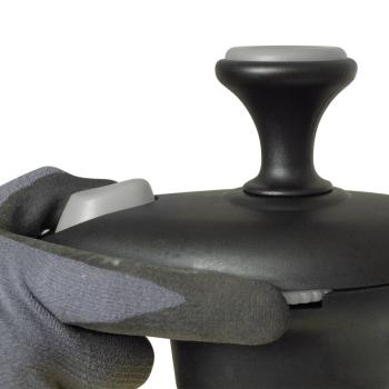 Sicherheitsventil am MESTO CLEANER F1.5 Drucksprüher – graue Entriegelung, bedienbar mit Handschuh
