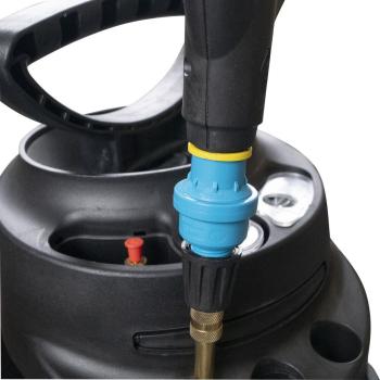 Detailansicht des Druckbegrenzungsventils am MESTO FERROX 10 Hochdrucksprühgerät 3585G für präzise Druckregelung.