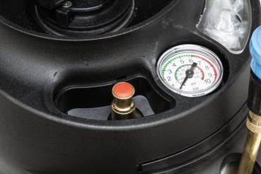 MESTO INOX 10 3615G – integriertes Druckbegrenzungsventil (2 bar) und analoges Manometer