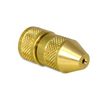 Verstellbare Hochdruckdüse aus Messing für MESTO Sprühgeräte – präzise Einstellung des Sprühstrahls von Punkt- bis Feinstrahl.