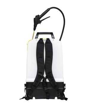Rückansicht der MESTO e.RS185 Akku-Rückenspritze 3626 mit verstellbaren, gepolsterten Trageriemen und montierter Sprühlanze.