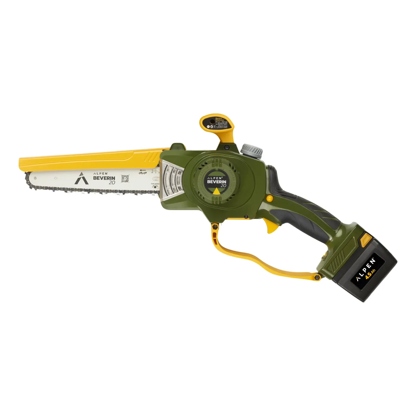 ALPEN Beverin 20 Elektro-Kettensäge – Akku Kettensäge 20 cm für Garten und Holzarbeiten