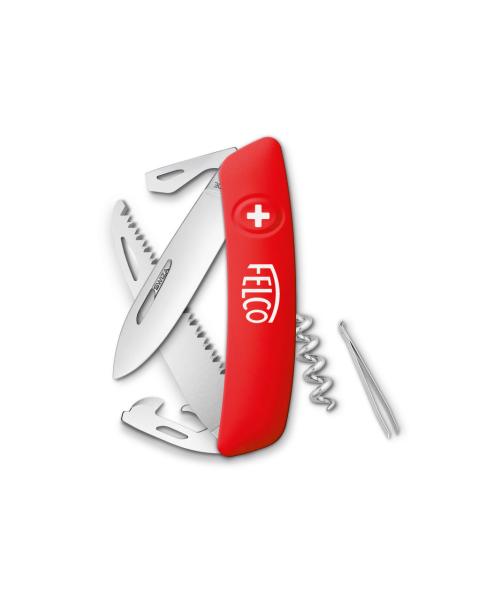 FELCO 505 Schweizer Taschenmesser, 10 Funktionen, inkl. Korkenzieher und Säge