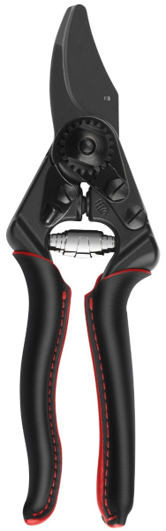 FELCO 6 Premium - Gartenschere -  Lederbezug - hochkant
