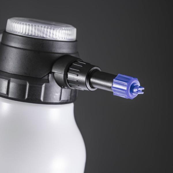 MESTO e.FOAMER F2 3122FE – blaue Flachstrahldüse für flächige Schaumausbringung