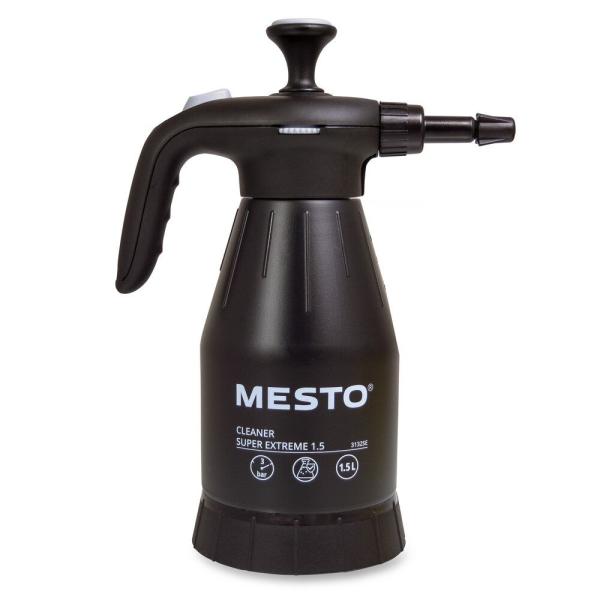 MESTO CLEANER SUPER EXTREME 1.5 Drucksprüher 3132SE – schwarzer 1,5 L Sprüher mit 3 bar Betriebsdruck für alkalische Reinigungsmittel