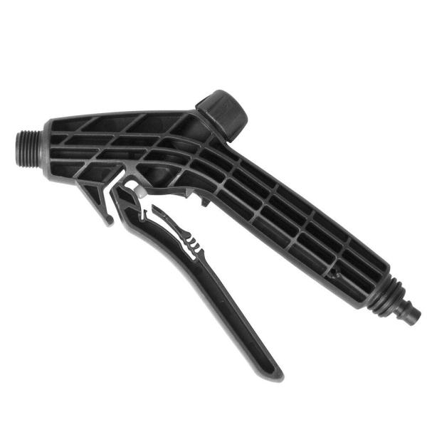 Schwarzes MESTO Abstellventil 2310 aus Kunststoff mit ergonomischem Griff und FPM-Dichtungen