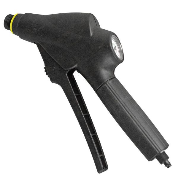 Schwarzes MESTO Abstellventil 2310 aus Kunststoff mit ergonomischem Griff und FPM-Dichtungen