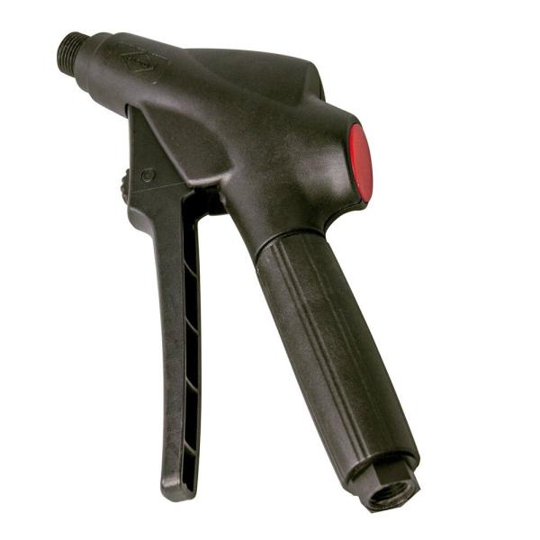 Schwarzes MESTO Abstellventil 2310 aus Kunststoff mit ergonomischem Griff und FPM-Dichtungen