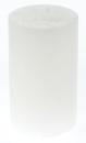 Stumpen Kerzen Metallic 7x9 cm weiß  12 Stück